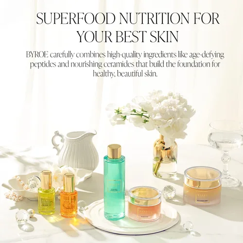 Vista 6 de BYROE Golden Carrot Relief Mask Mascarilla facial durante la noche con colágeno vegano Hidrata intensamente, ilumina y calma la piel reactiva