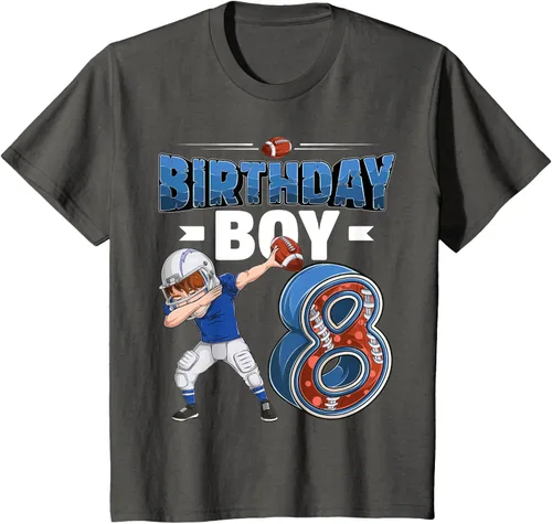 Vista 39 de Dabbing Boy - Camiseta de 8 años de fútbol americano americano, Negro, S