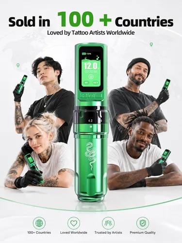 Vista 9 de Mast Tattoo Kit de máquina de tatuaje inalámbrico Fold Pro