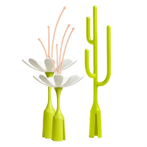 Vista 4 de Boon Poke and Stem - Accesorios de secado de biberones para bebés, accesorios para bebés que ahorran espacio para suministros de alimentación