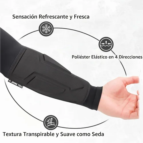 Vista 3 de Protector elástico de manga ligera para antebrazo con cierre táctil ajustable para tiro con arco