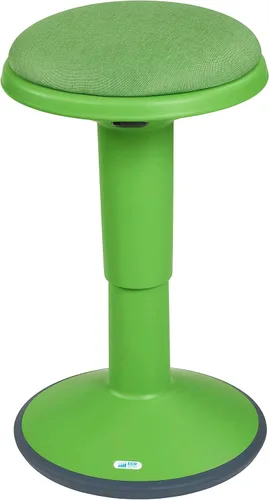 Vista 11 de ECR4Kids - Taburete oscilante Sitwell con cojín, altura ajustable, asiento activo, color berenjena