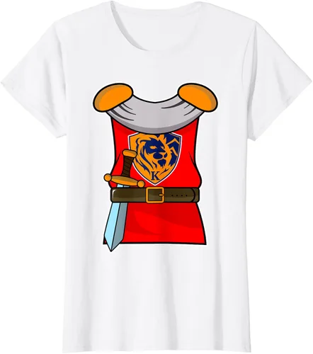 Vista 15 de Disfraz medieval de caballero de Halloween para adultos y niños, Negro, S
