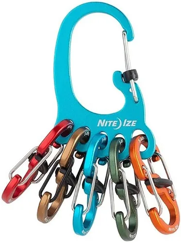 Vista 22 de Nite Ize Bigfoot Locker KeyRack - Soporte de acero inoxidable para coche, casa y otras llaves - Mosquetón con S-Biners - Capacidad para 15 llaves a