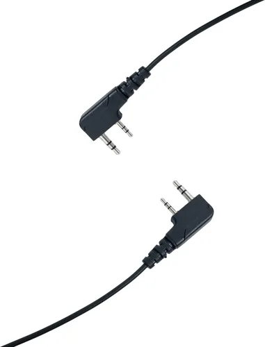 Vista 5 de Auriculares giratorios en forma de C MIC PTT compatibles con Baofeng UV-5R BF-888S BF-F8HP UV-82 UV-82HP Kenwood Walkie Talkies Radio bidireccional