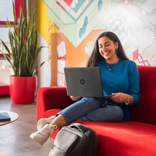 Vista 7 de Laptop HP 2023 Chromebook, pantalla de 14 pulgadas, procesador Intel Celeron N4120, 4 GB RAM, 64 GB eMMC, Intel UHD Graphics 600, WiFi, Bluetooth
