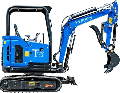 Vista 8 de TYPHON Mini excavador de la tormenta del terror X2 motor diesel 24.4-24.8HP de la excavadora de la zanja de 2,5 toneladas EPA
