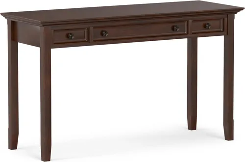 Vista 17 de SIMPLIHOME Amherst - Juego de 2 piezas para oficina en casa, escritorio de madera maciza de 54 pulgadas Distressed Grey