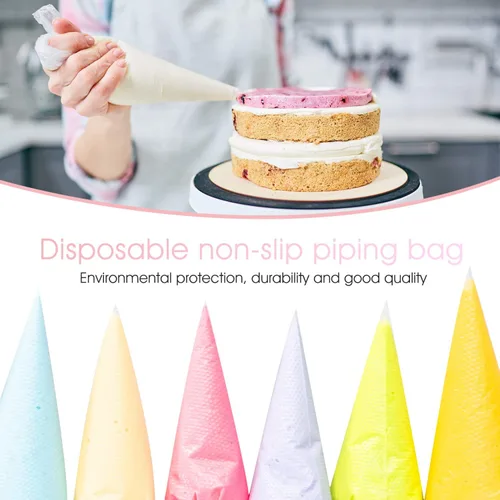 Vista 2 de FantasyDay - Bolsa de pastelería desechable, 100 piezas de 12 pulgadas, bolsa de pastelería desechable extra gruesa para decoración de pasteles