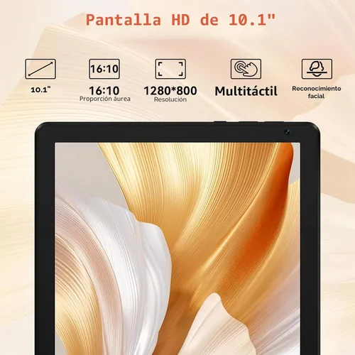 Vista 5 de URAO Tableta, tableta Android de 10.1 pulgadas con procesador Octa-core 30GB RAM 128GB ROM HD IPS pantalla táctil 8H batería, Wi-Fi 6, BT 5.4
