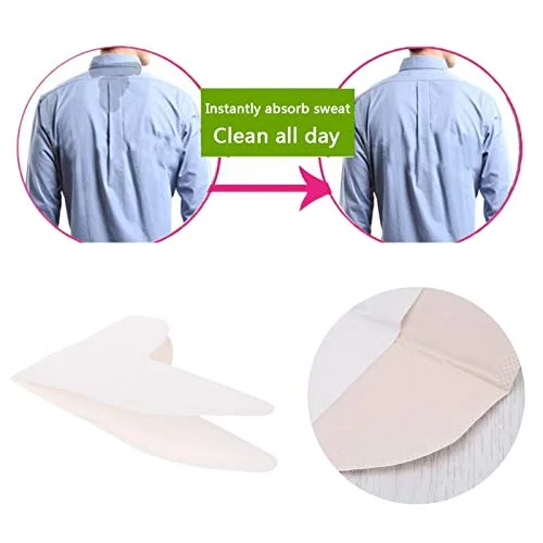 Vista 2 de AHIER 20 almohadillas desechables para el cuello para el sudor, protector de camisa de cuello, almohadillas absorbentes para cuello, protección