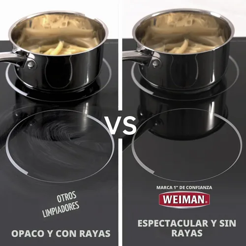 Vista 4 de Weiman Pulidor de cocina resistente y toallitas de acero inoxidable – Potente kit de limpieza de cocina – El embalaje puede variar