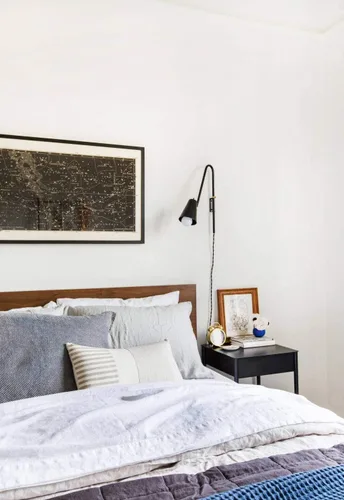 Vista 8 de Arte de pared azul grande mapa de constelación para oficina en casa, dormitorio, decoración moderna del hogar, astronomía celestial, mapa