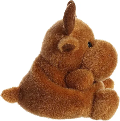 Vista 3 de Aurora® Adorable Palm Pals™ Cinnamon Moose™ - Peluche de muñeco de felpa coleccionable y divertido para niños y coleccionistas adultos - Perfecto