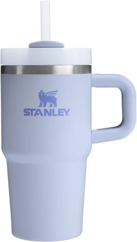 Vista 129 de STANLEY Quencher H2.0 Vaso Térmico con asa y pajilla, 64 onzas, tapa Flowstate de 3 posiciones, gran capacidad para viajes y deportes, vaso de acero
