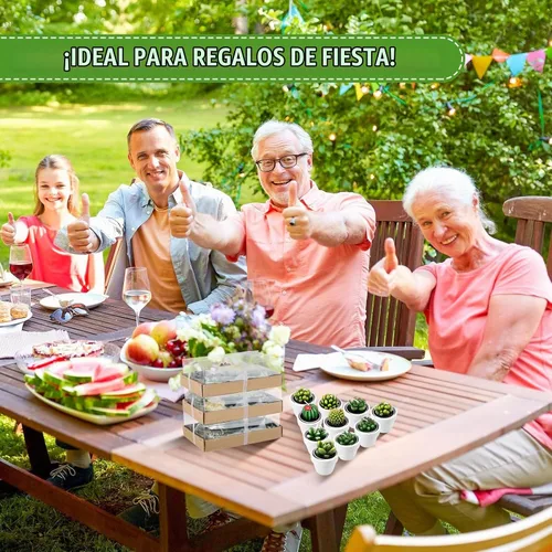 Vista 6 de Shihanee Juego de 36 Piezas a Granel de Velas de Té Decorativas de Cactus Suculentas Hechas a Mano con Mini Soportes de Arcilla de Terracota