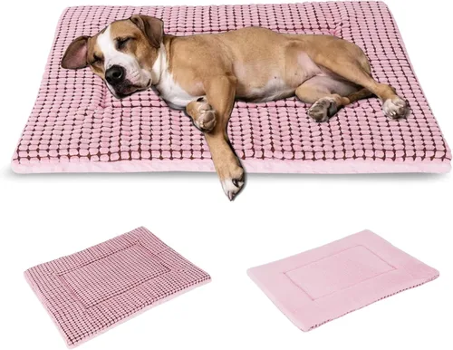 Vista 24 de BVAGSS Almohadilla Reversible para Jaula de Perro, Colchoneta de Cama para Mascotas de Espuma Viscoelástica, Colchón Suave y Cálido Lavable a
