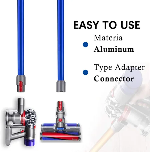 Vista 6 de Varita de repuesto de liberación rápida compatible con aspiradora inalámbrica Dyson V15 V11 V10 V7 V8 (azul)