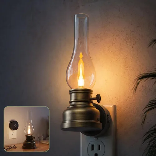 Vista 30 de L LOHAS LED Las luces nocturnas se enchufan a la pared, luz nocturna con Anillo de oro-3CCT