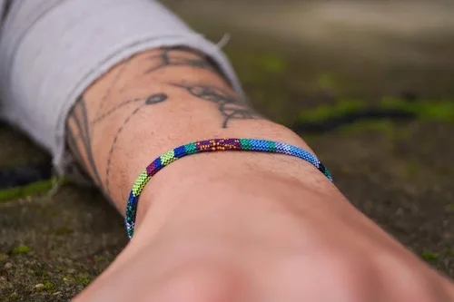 Vista 35 de Made by Nami Boho Surfer Bracelets for Men and Women Crafted from Colorful Braided Strings Adjustable and Waterproof Handmade Bracelets for Summer