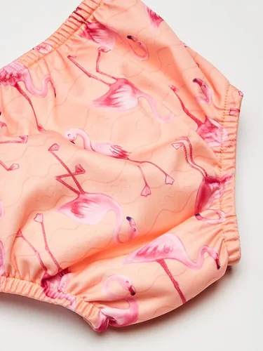 Vista 3 de i Play - Pañales de natación absorbentes reutilizables para niñas, flamencos coralinos de 6 meses, Flamencos de Coral