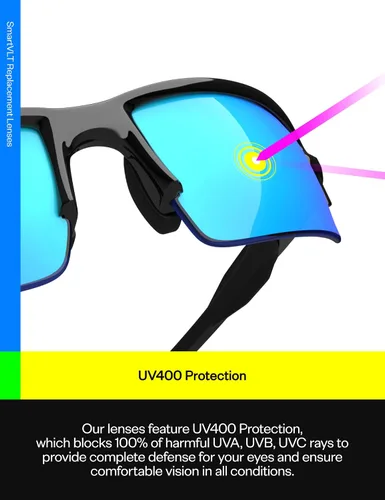 Vista 4 de SmartVLT Juego de 5 lentes de repuesto para hombre Oakley Sliver XL OO9341 S01