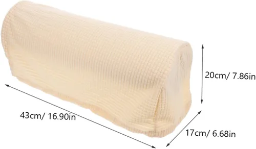 Vista 2 de VICASKY Fundas elásticas para reposabrazos de sofá, cómodas fundas para reposabrazos de sofá, estilo simple, 2 piezas