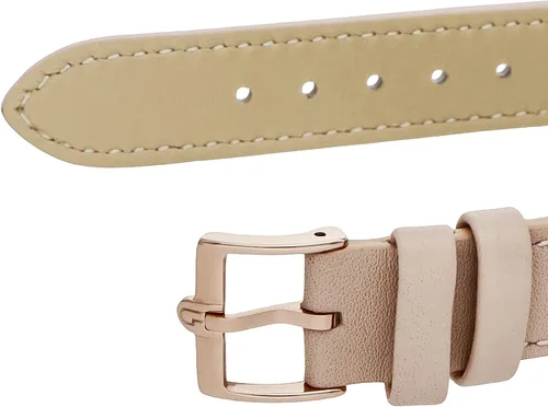 Vista 7 de Furla FURLA ARCO Reloj de pulsera cuadrado, rosa de seguridad, Beige, Minimalista
