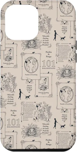 Vista 25 de Funda con estampado de libro vintage para iPhone 16 Disney 101 Dálmatas