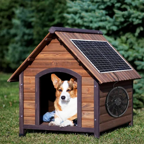 Vista 7 de Ventilador solar, 20 W, resistente a la intemperie, ventilador solar con ventilador de CC para gallineros pequeños, invernaderos, cobertizos, casas