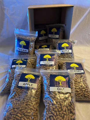 Vista 12 de J.C. 's Smoking Madera Pellets – 9 Lb – Bolsa para Apple Manzana