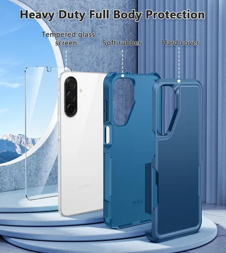 Vista 529 de FNTCASE Funda para iPhone 17 Pro: Fundas delgadas translúcidas de color azul claro compatibles con MagSafe, protección completa de la cámara