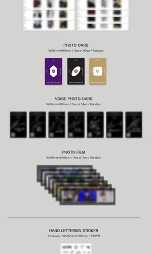 Vista 3 de Victon Voice : The Future is Now 1st Album 3 Versión Set CD+1p Póster+84p PhotoBook+Libro de Letras de 24p+1p Marcador+1p Pop-Up+1p PhotoCard+1p