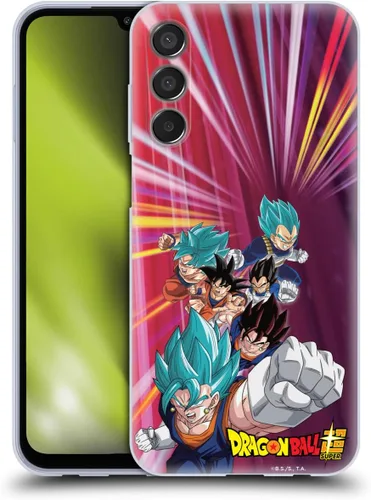 Vista 97 de Head Case Designs Funda de gel con licencia oficial de Dragon Ball Super Group Future Trunks Arc Characters [protección de grado militar] compatible