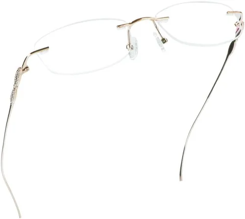 Vista 20 de LifeArt Pure Titanium Frame Glasses/Blue Light Blocking Reading Glasses, Reduce Eyestrain, Stylish for Men and Women