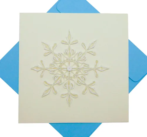 Vista 8 de Globo de nieve de Navidad, tarjeta de Navidad con filigrana - Arte único dedicado hecho a mano, tarjeta de felicitación de diseño para toda ocasión