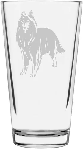 Vista 243 de Podenco Canario - Vaso de pinta de 16 onzas con temática de perro personalizado