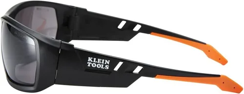 Vista 8 de Klein Tools 60164 - Gafas de seguridad, gafas protectoras profesionales de EPP con marco completo, resistentes a los arañazos y antivaho (lente gris)
