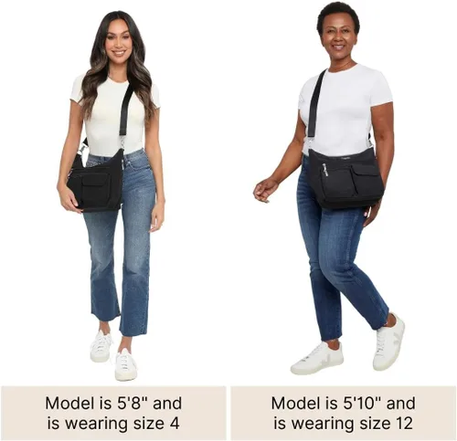 Vista 46 de Baggallini Modern Everywhere Crossbody Women 11x9x4.5 RFID Hobo Bag