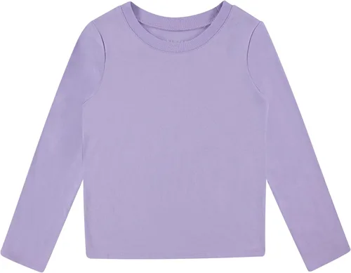 Vista 2 de BTween Paquete de 4 camisetas gráficas de manga larga para niñas, mezcla de algodón, diseños divertidos y vibrantes