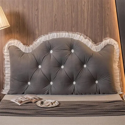 Vista 10 de Almohada para cabecera ZZYK Full King Queen Twin, almohada grande de lectura, almohada de respaldo en forma de cuña para soporte y posicionamiento