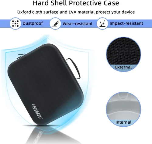 Vista 3 de Mcbazel Estuche De Transporte Para PS VR2, Bolsa De Viaje Bolsa De Almacenamiento Duro EVA Funda Protectora Portátil Con Protector De LenteCorrea De