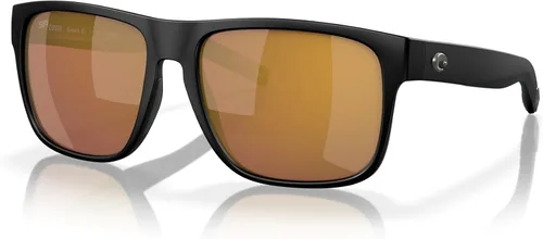 Vista 13 de Costa Man - Gafas de sol con montura negra mate, lentes de espejo verde, 2.323 in