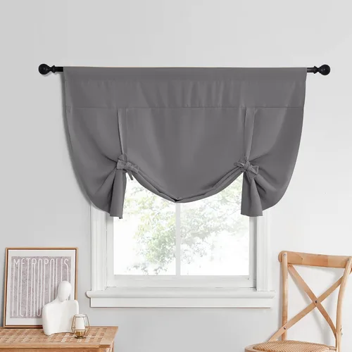 Vista 11 de NICETOWN Cortina Opaca con Aislamiento Térmico – Persiana Enrollable para Ventana de Bebé para Dormitorio/Acción de Gracias