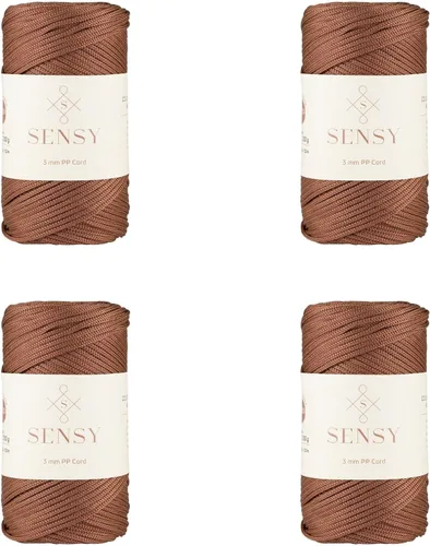 Vista 27 de Cuerda de poliéster Sensy Premium de 3 mm, 120 metros, 100% cordón de polipropileno, cuerda de macramé de 3 mm, cordón para bolsos de ganchillo