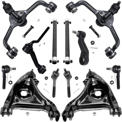 Vista 87 de Detroit Axle - Kit de extremo de 12 piezas para Ford Explorer Mercury Mountaineer 1998-2001 1999 2000, 2 brazos de control delanteros superiores