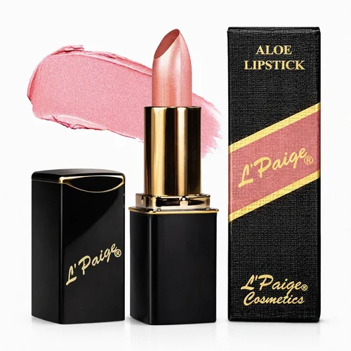 Vista 18 de L'Paige L02 - GRAPE ICE Designer Lipstick Base de aloe vera, de larga duración, hidratante Morado claro con acabado helado iridiscente