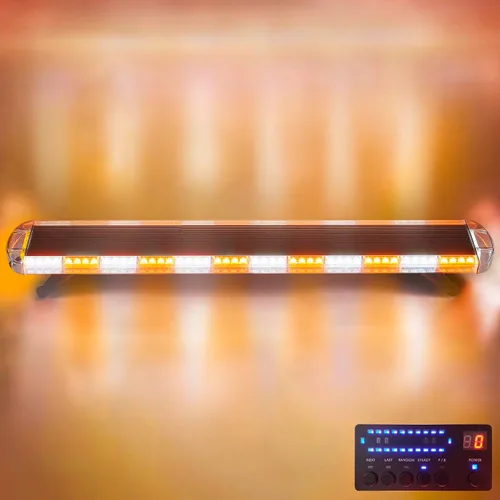 Vista 8 de Barra de luz LED intermitente de 12 V-28 V, luz estroboscópica intermitente, barra de luz LED de emergencia, barra de luz LED para remolque