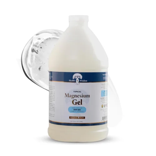 Vista 7 de Health and Wisdom Gel de magnesio puro con extracto de algas marinas, alivio tópico muscular y articular, hidratante natural y pura para la piel