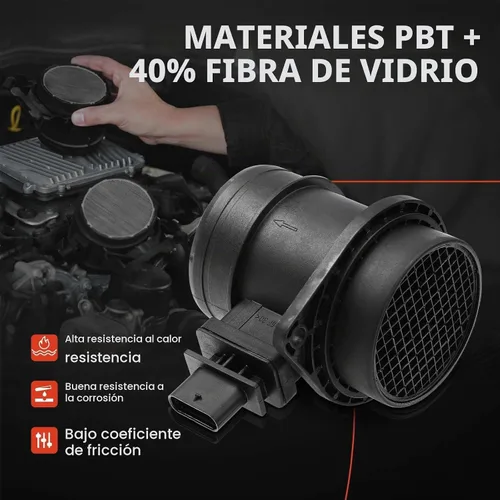Vista 3 de A-Premium Conjunto de sensor de flujo de aire masivo [5 Pines, L4 1.6L] MAF